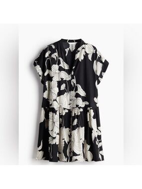 H&M crinkled tunic dress